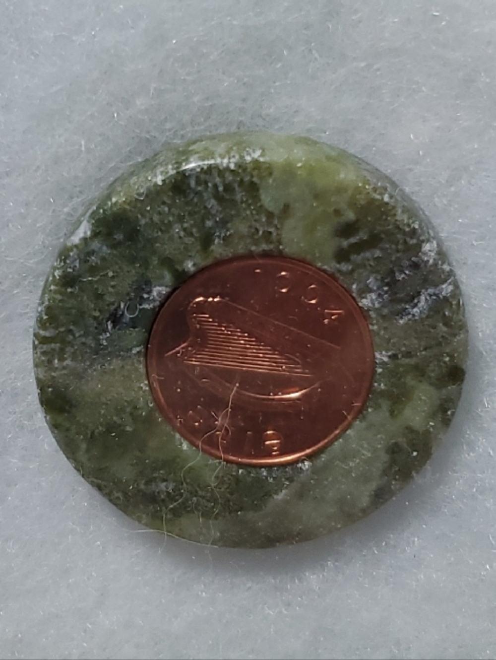 ☘️NEW 1994 MARBLE LUCKY PENNY WITH COPPER ACCENT